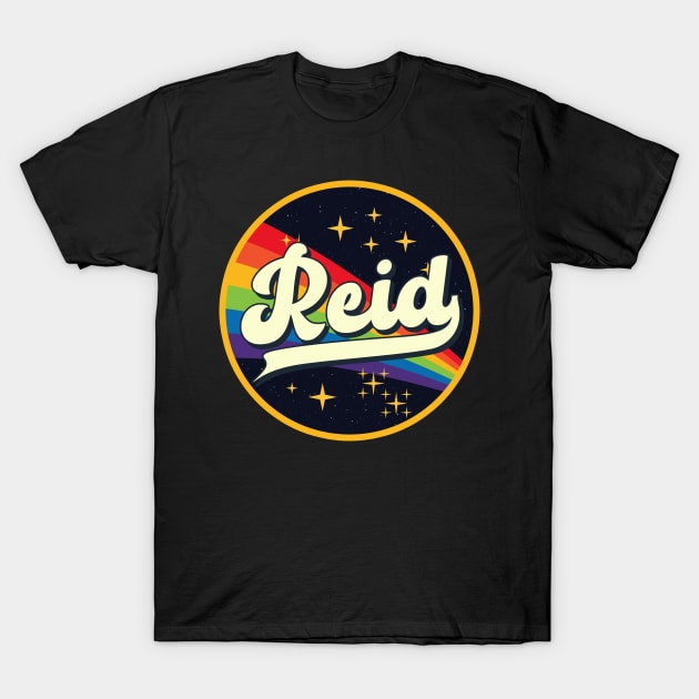 Reid // Rainbow In Space Vintage Style T-Shirt by LMW Art